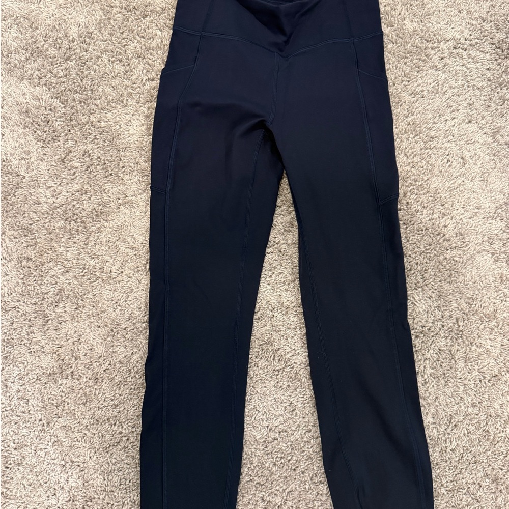 Lululemon Athletica Navy Leggings with pockets